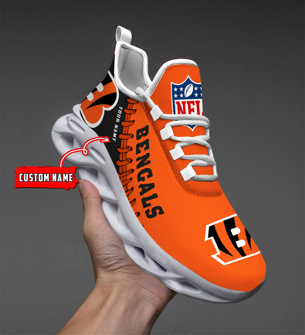Personalized Cincinnati Bengals NFL Max Soul Shoes Sneakers for Men And Women – NFL Football Fan Shoes, Team Sneakers