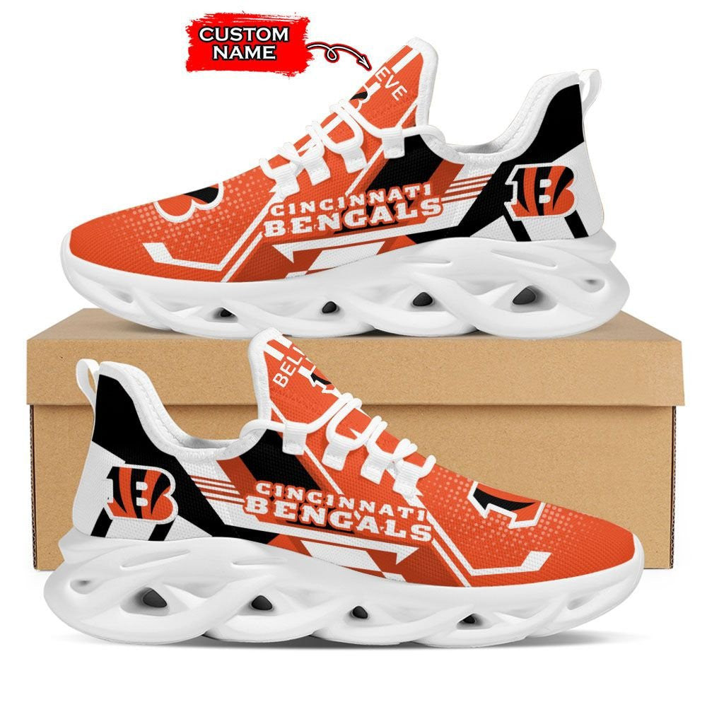 Personalized Cincinnati Bengals NFL Max Soul Shoes Sneakers for Men And Women – NFL Football Fan Shoes, Team Sneakers