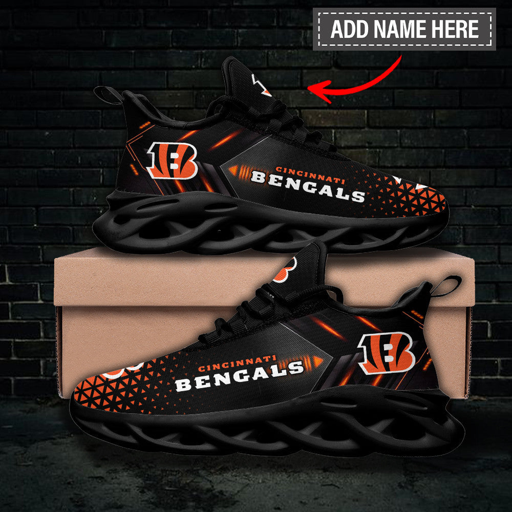 Personalized Cincinnati Bengals NFL Max Soul Shoes Sneakers for Men And Women – NFL Football Fan Shoes, Team Sneakers - Image 3