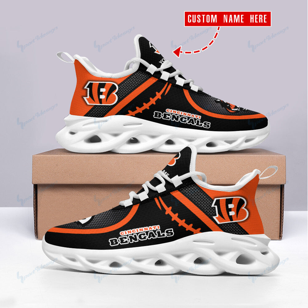 Personalized Cincinnati Bengals NFL Max Soul Shoes Sneakers for Men And Women – NFL Football Fan Shoes, Team Sneakers