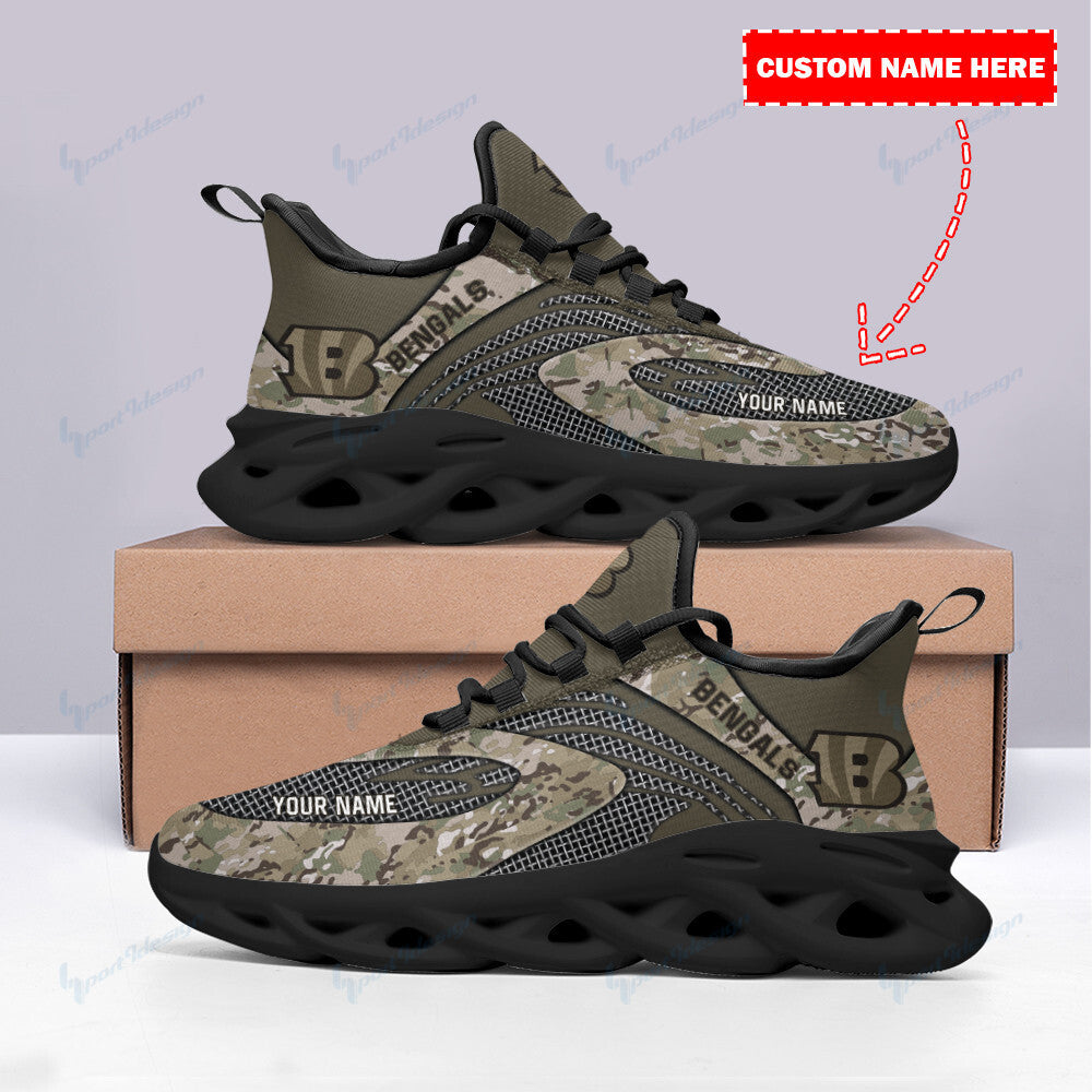 Personalized Cincinnati Bengals NFL Max Soul Shoes Sneakers for Men And Women – NFL Football Fan Shoes, Team Sneakers - Image 3