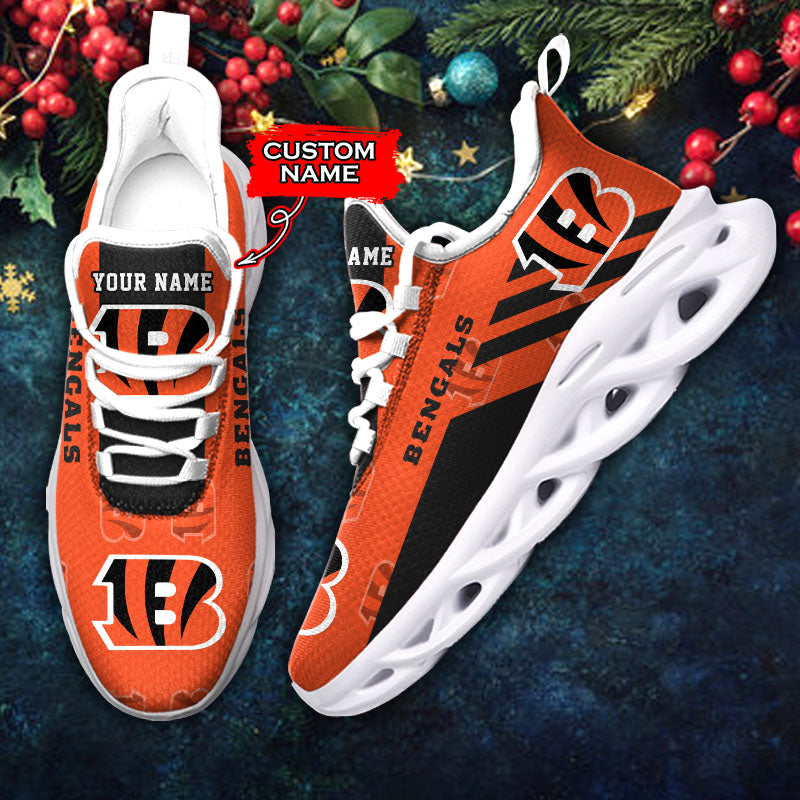 Personalized Cincinnati Bengals NFL Max Soul Shoes Sneakers for Men And Women – NFL Football Fan Shoes, Team Sneakers