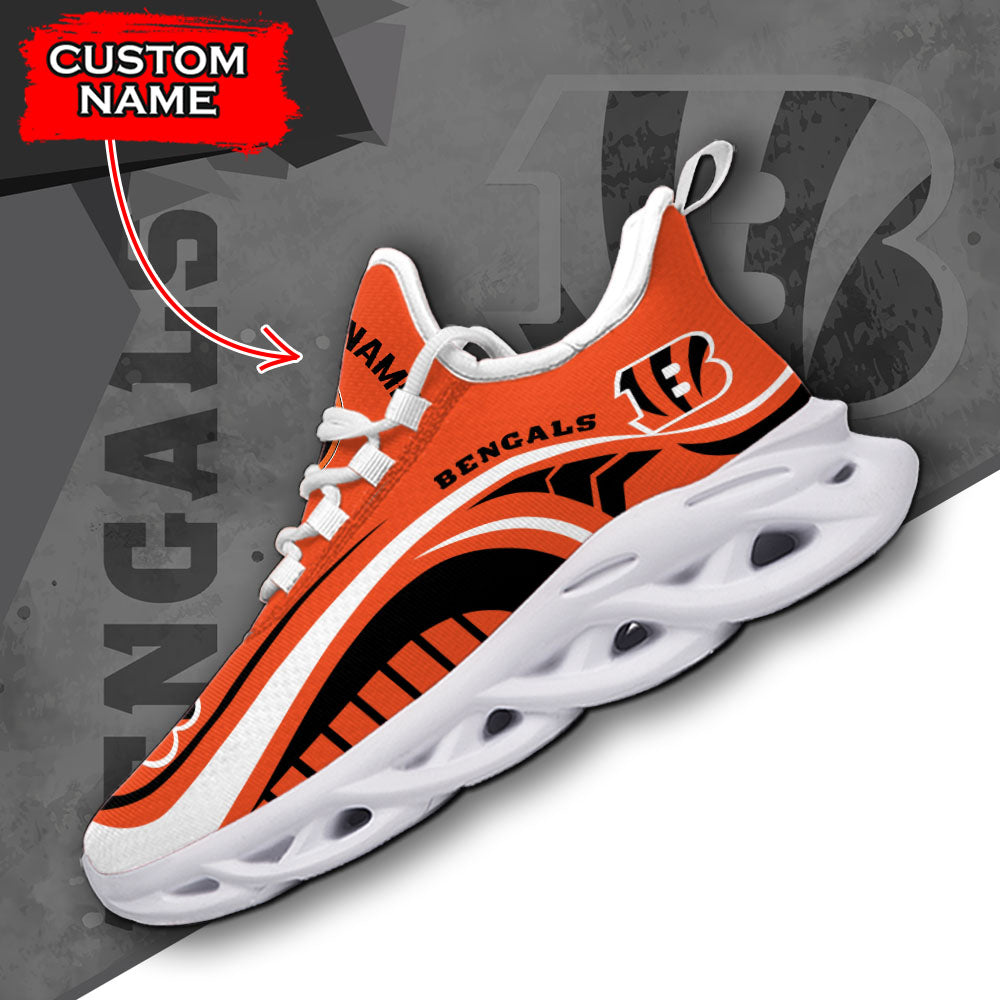 Personalized Cincinnati Bengals NFL Max Soul Shoes Sneakers for Men And Women – NFL Football Fan Shoes, Team Sneakers
