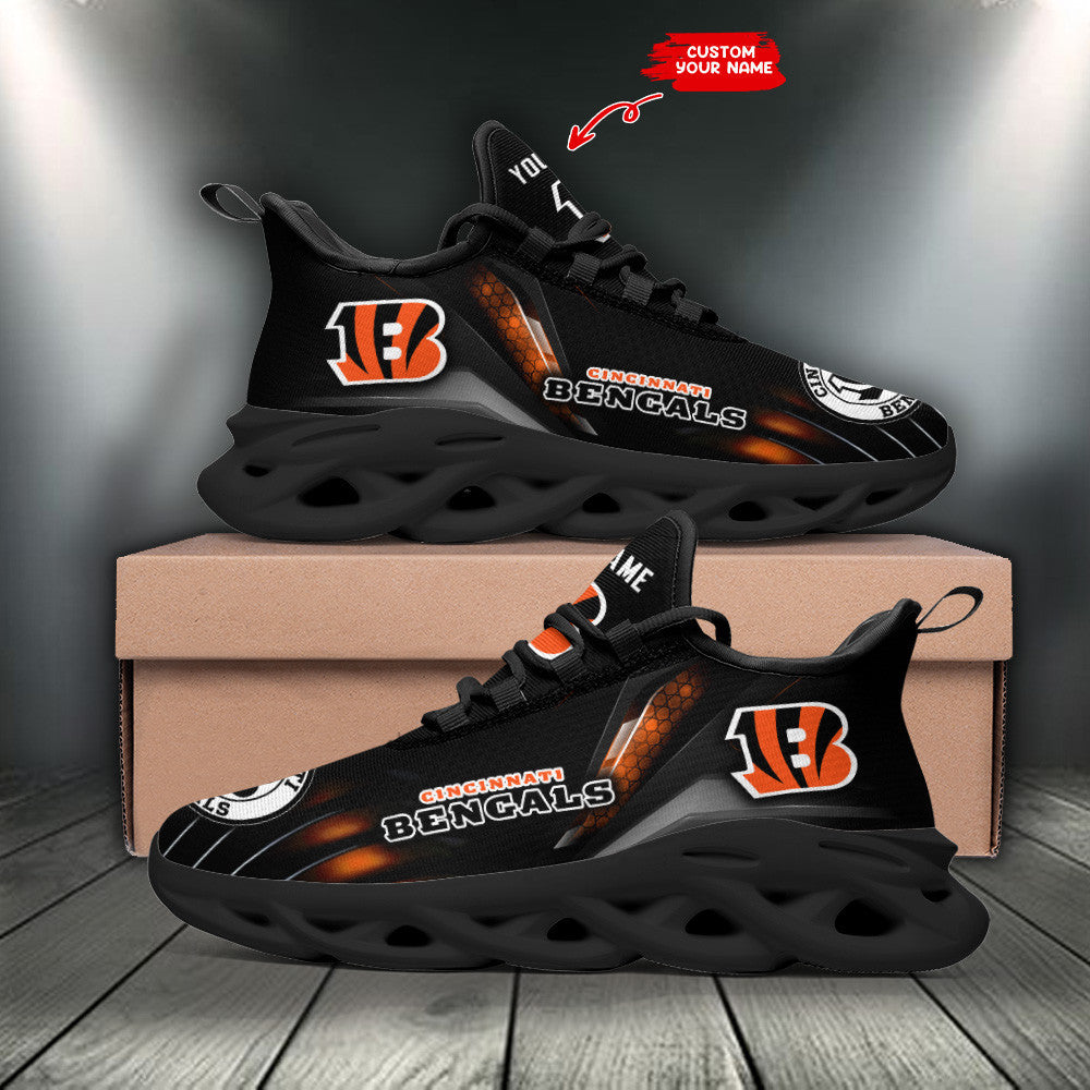 Personalized Cincinnati Bengals NFL Max Soul Shoes Sneakers for Men And Women – NFL Football Fan Shoes, Team Sneakers - Image 3