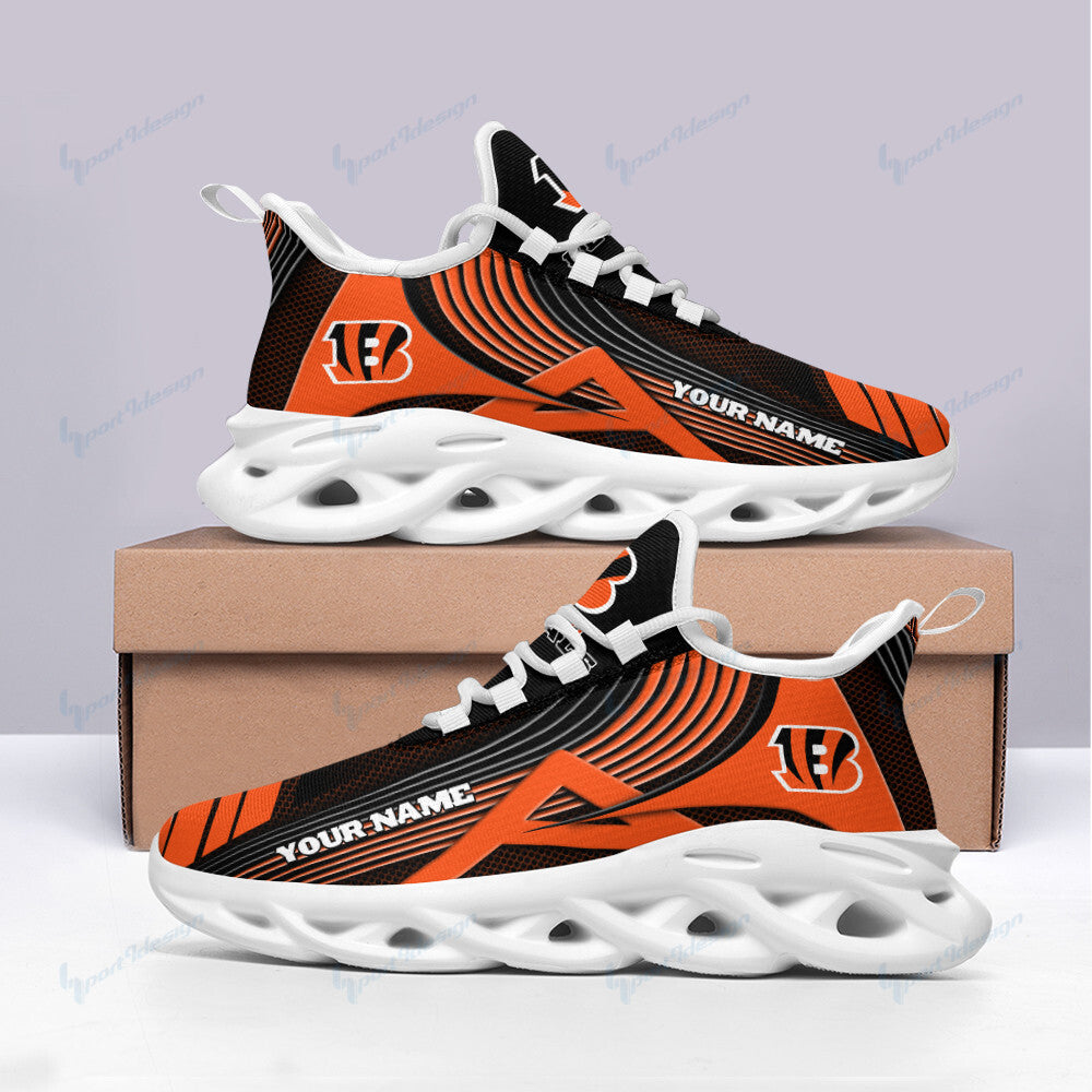 Personalized Cincinnati Bengals NFL Max Soul Shoes Sneakers for Men And Women – NFL Football Fan Shoes, Team Sneakers - Image 3