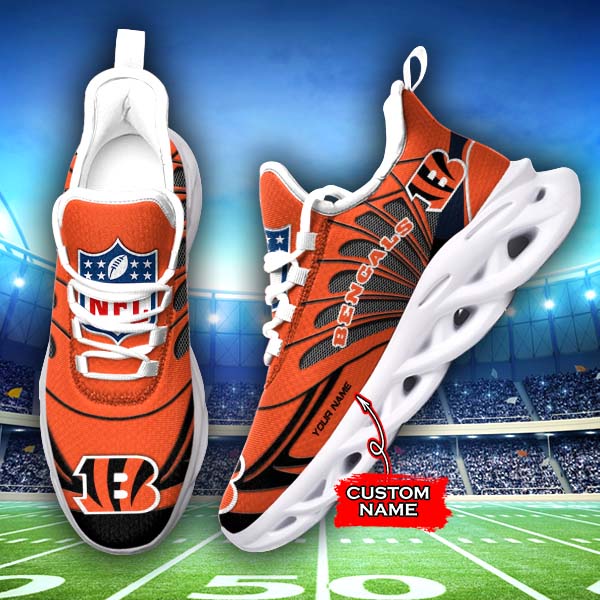 Personalized Cincinnati Bengals NFL Max Soul Shoes Sneakers for Men And Women – NFL Football Fan Shoes, Team Sneakers
