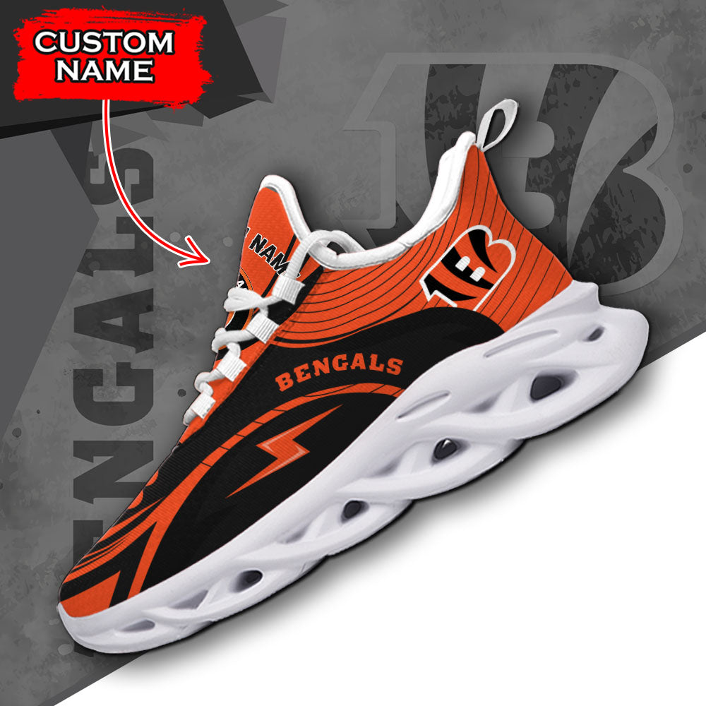 Personalized Cincinnati Bengals NFL Max Soul Shoes Sneakers for Men And Women – NFL Football Fan Shoes, Team Sneakers