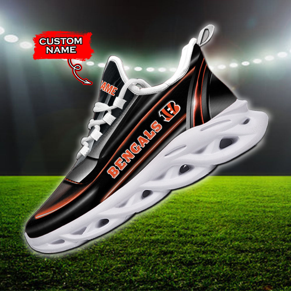 Personalized Cincinnati Bengals NFL Max Soul Shoes Sneakers for Men And Women – NFL Football Fan Shoes, Team Sneakers