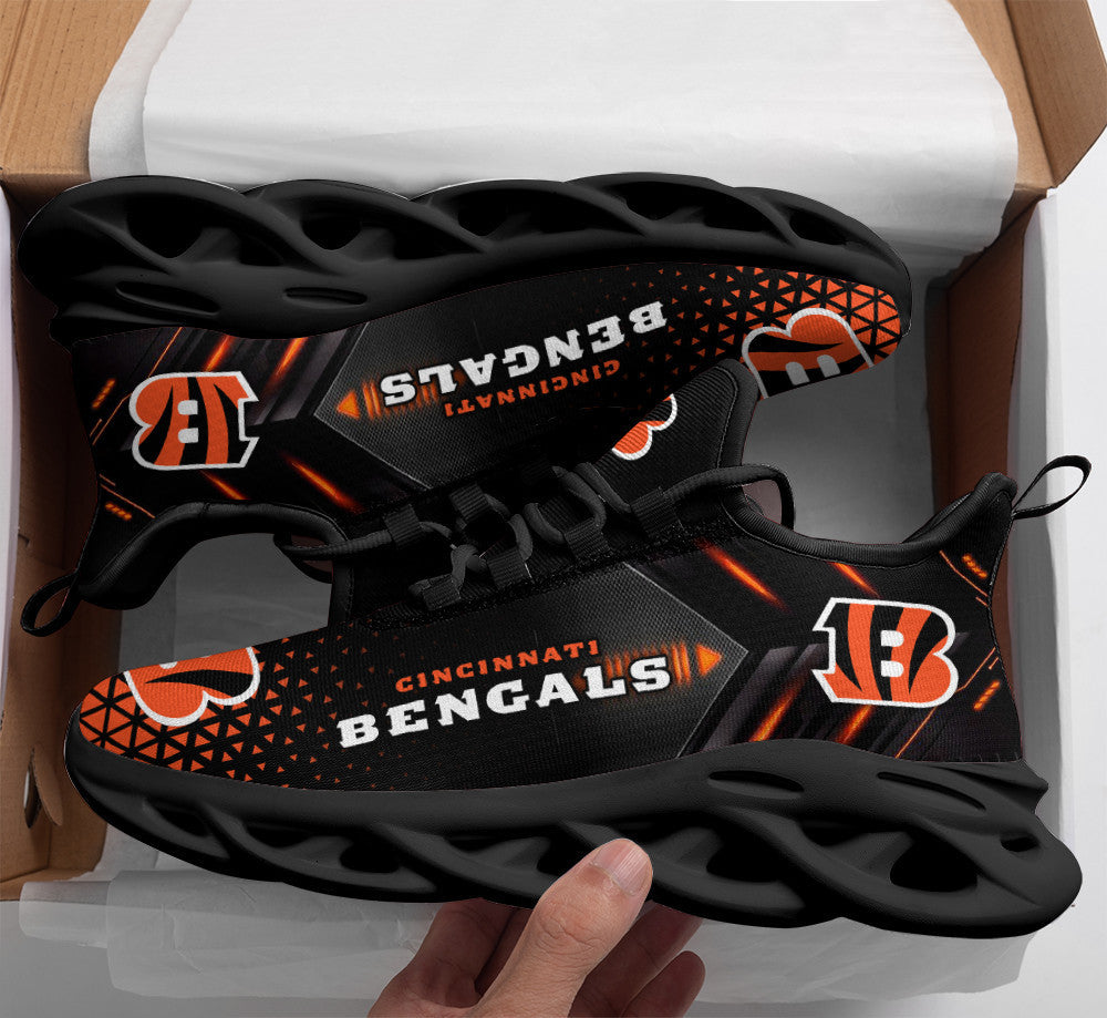 Personalized Cincinnati Bengals NFL Max Soul Shoes Sneakers for Men And Women – NFL Football Fan Shoes, Team Sneakers - Image 4