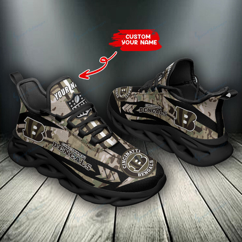 Personalized Cincinnati Bengals NFL Max Soul Shoes Sneakers for Men And Women – NFL Football Fan Shoes, Team Sneakers - Image 6