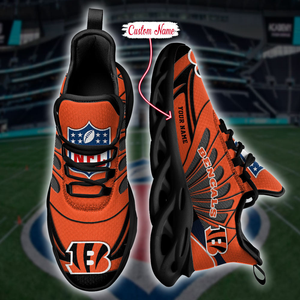 Personalized Cincinnati Bengals NFL Max Soul Shoes Sneakers for Men And Women – NFL Football Fan Shoes, Team Sneakers - Image 4