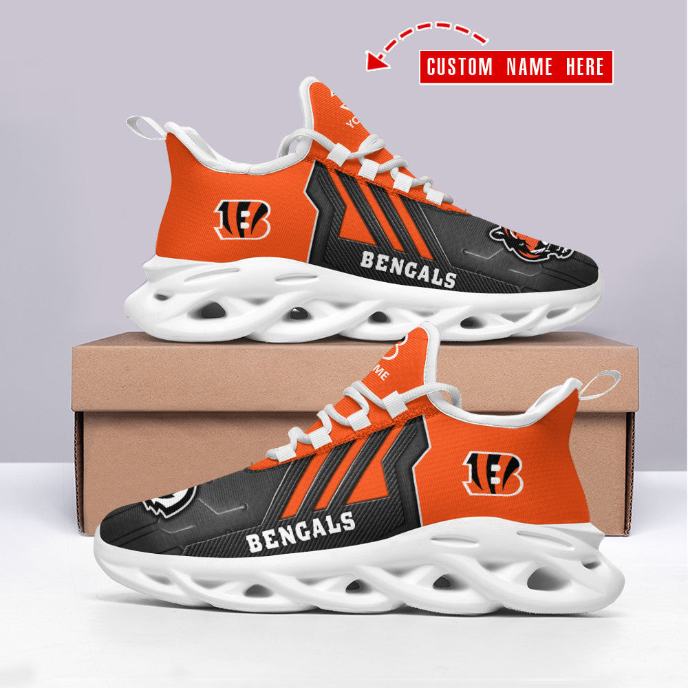Personalized Cincinnati Bengals NFL Max Soul Shoes Sneakers for Men And Women – NFL Football Fan Shoes, Team Sneakers