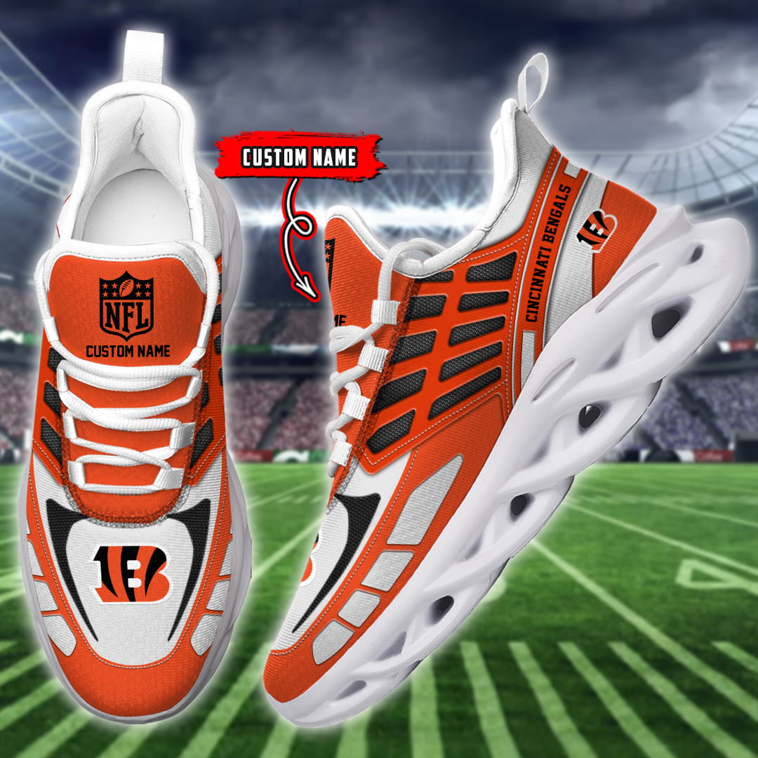 Personalized Cincinnati Bengals NFL Max Soul Shoes Sneakers for Men And Women – NFL Football Fan Shoes, Team Sneakers