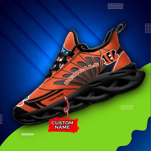 Personalized Cincinnati Bengals NFL Max Soul Shoes Sneakers for Men And Women – NFL Football Fan Shoes, Team Sneakers - Image 4