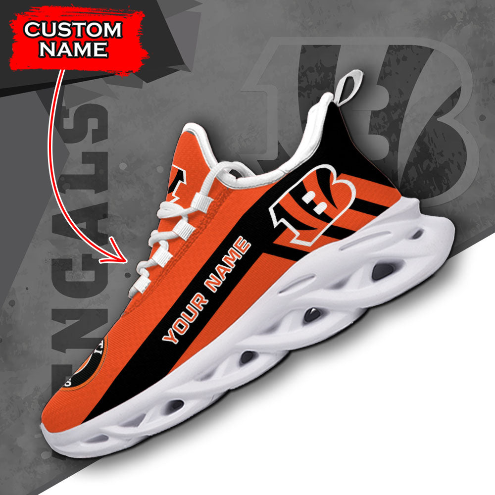 Personalized Cincinnati Bengals NFL Max Soul Shoes Sneakers for Men And Women – NFL Football Fan Shoes, Team Sneakers