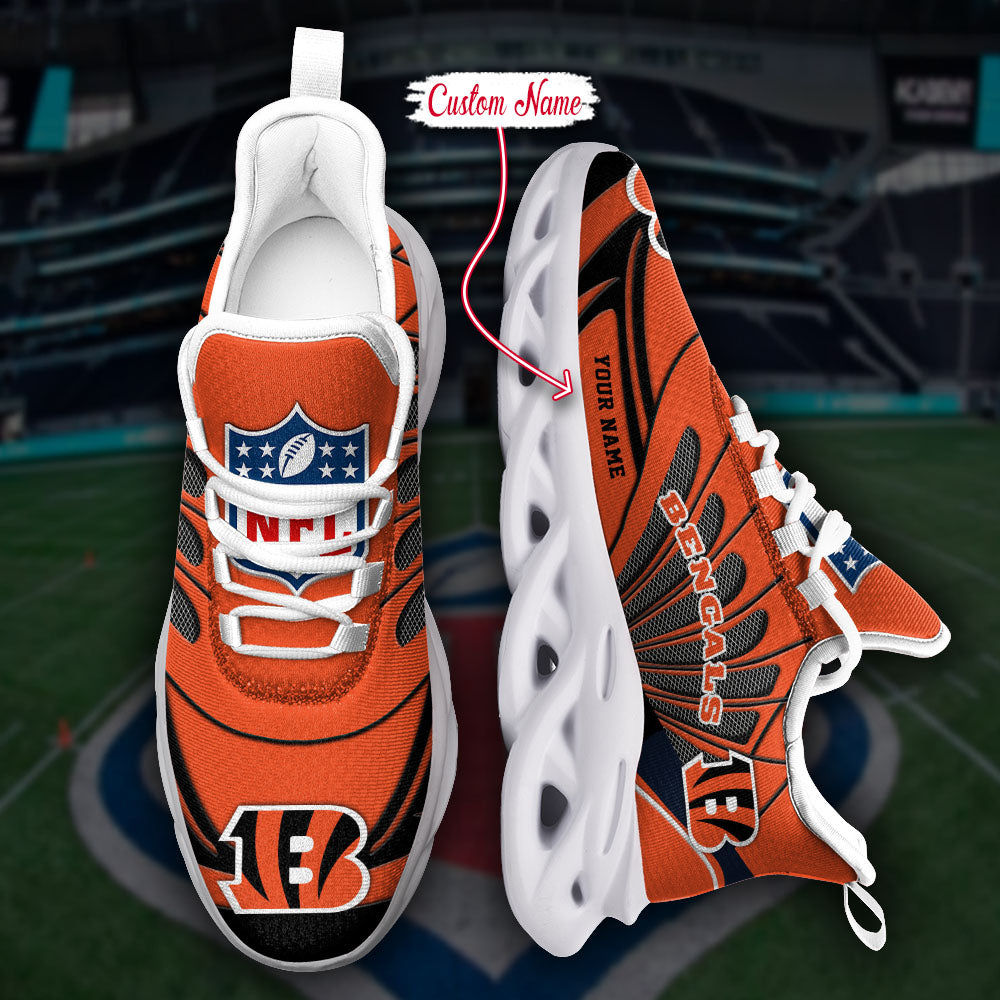 Personalized Cincinnati Bengals NFL Max Soul Shoes Sneakers for Men And Women – NFL Football Fan Shoes, Team Sneakers - Image 5