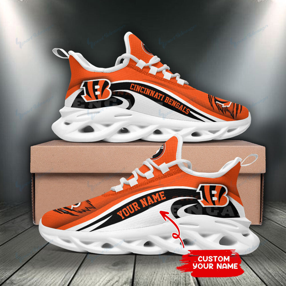 Personalized Cincinnati Bengals NFL Max Soul Shoes Sneakers for Men And Women – NFL Football Fan Shoes, Team Sneakers