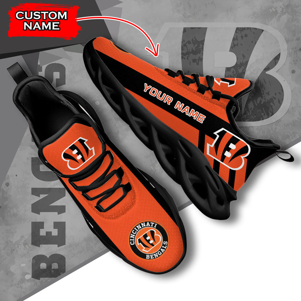 Personalized Cincinnati Bengals NFL Max Soul Shoes Sneakers for Men And Women – NFL Football Fan Shoes, Team Sneakers - Image 5