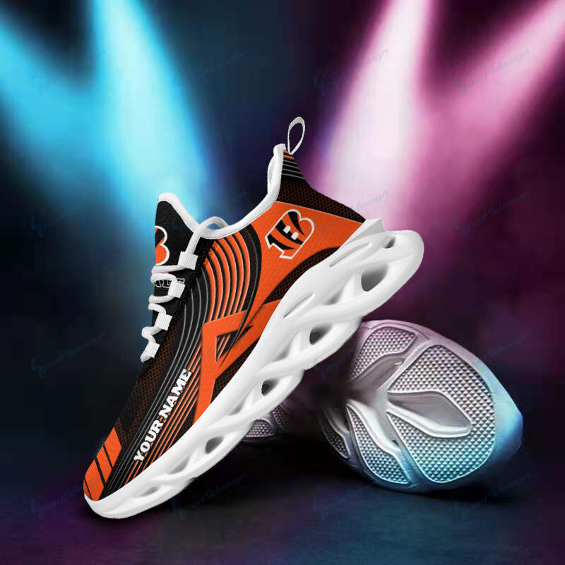 Personalized Cincinnati Bengals NFL Max Soul Shoes Sneakers for Men And Women – NFL Football Fan Shoes, Team Sneakers - Image 4