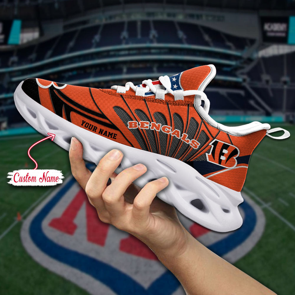 Personalized Cincinnati Bengals NFL Max Soul Shoes Sneakers for Men And Women – NFL Football Fan Shoes, Team Sneakers - Image 7