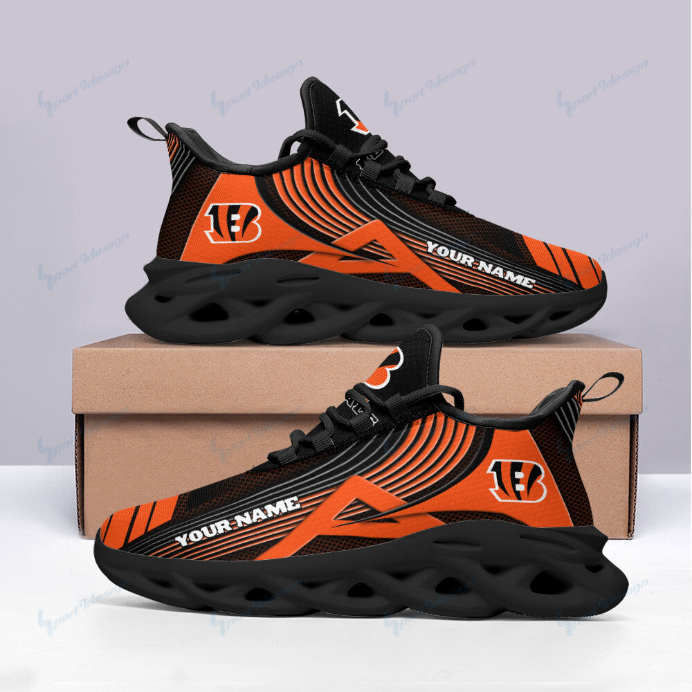 Personalized Cincinnati Bengals NFL Max Soul Shoes Sneakers for Men And Women – NFL Football Fan Shoes, Team Sneakers