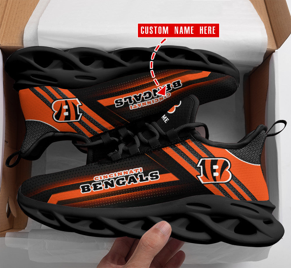 Personalized Cincinnati Bengals NFL Max Soul Shoes Sneakers for Men And Women – NFL Football Fan Shoes, Team Sneakers