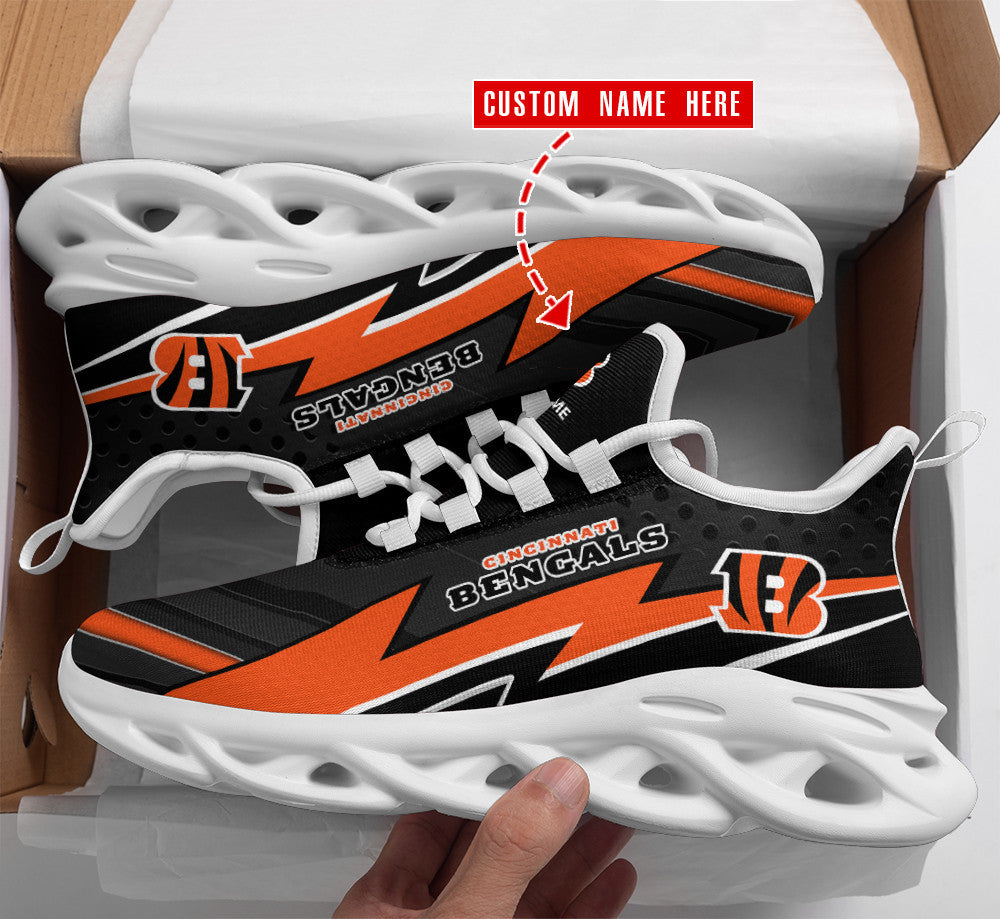 Personalized Cincinnati Bengals NFL Max Soul Shoes Sneakers for Men And Women – NFL Football Fan Shoes, Team Sneakers - Image 3