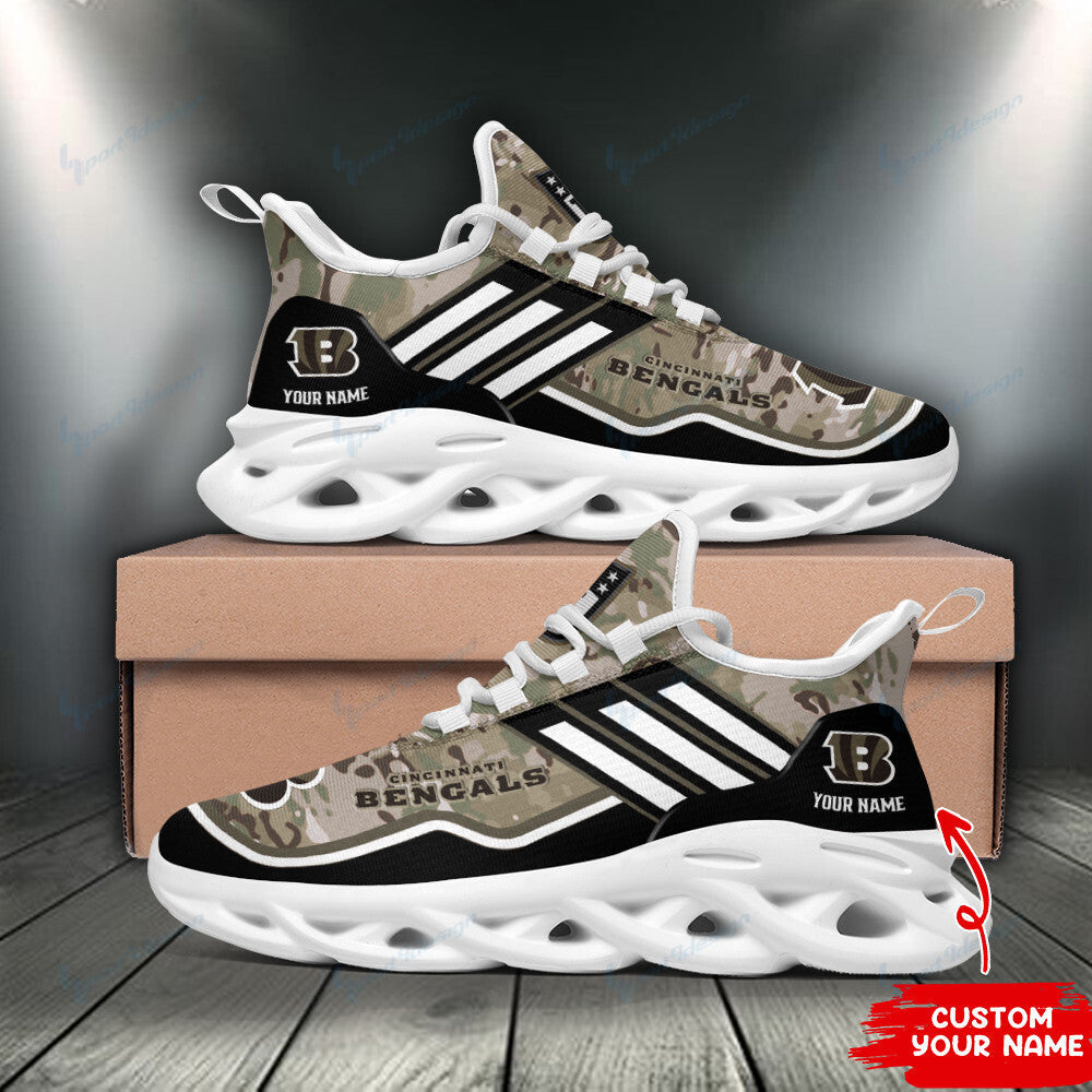 Personalized Cincinnati Bengals NFL Max Soul Shoes Sneakers for Men And Women – NFL Football Fan Shoes, Team Sneakers
