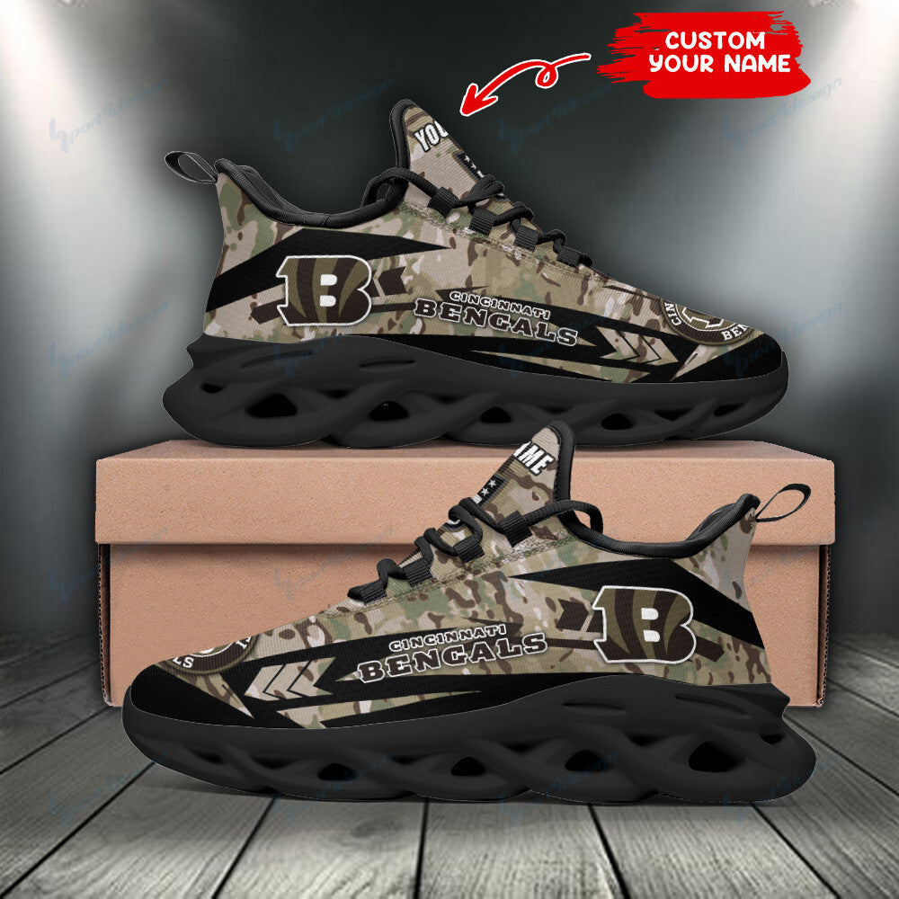 Personalized Cincinnati Bengals NFL Max Soul Shoes Sneakers for Men And Women – NFL Football Fan Shoes, Team Sneakers - Image 4