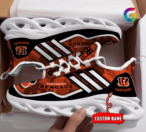 Personalized Cincinnati Bengals NFL Max Soul Shoes Sneakers for Men And Women – NFL Football Fan Shoes, Team Sneakers