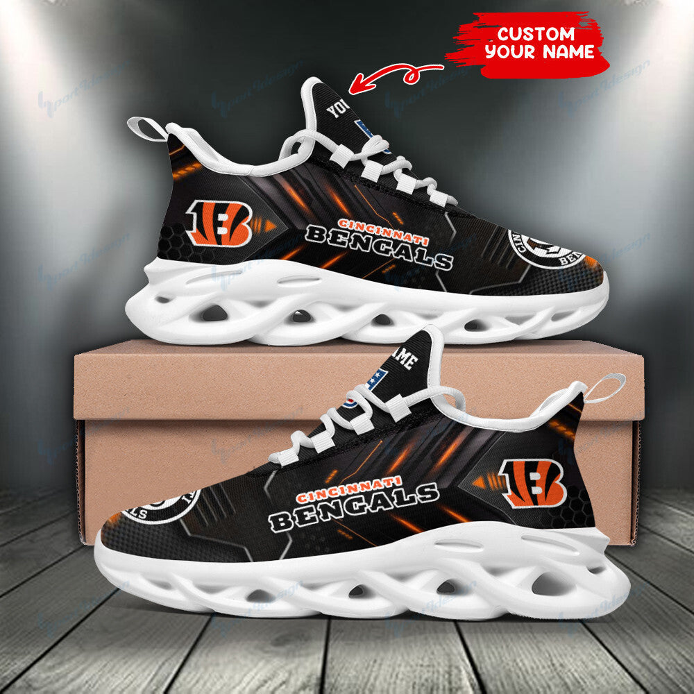 Personalized Cincinnati Bengals NFL Max Soul Shoes Sneakers for Men And Women – NFL Football Fan Shoes, Team Sneakers