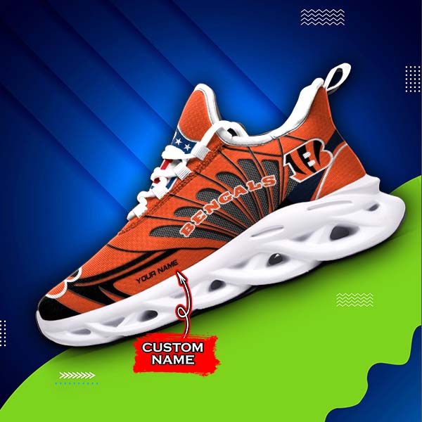 Personalized Cincinnati Bengals NFL Max Soul Shoes Sneakers for Men And Women – NFL Football Fan Shoes, Team Sneakers - Image 3