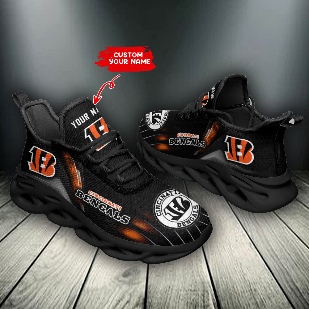Personalized Cincinnati Bengals NFL Max Soul Shoes Sneakers for Men And Women – NFL Football Fan Shoes, Team Sneakers - Image 4