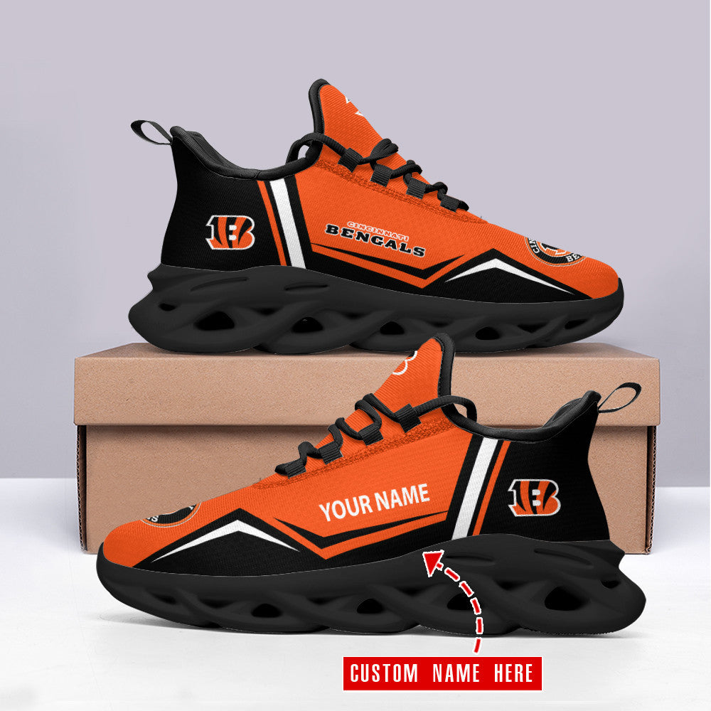 Personalized Cincinnati Bengals NFL Max Soul Shoes Sneakers for Men And Women – NFL Football Fan Shoes, Team Sneakers