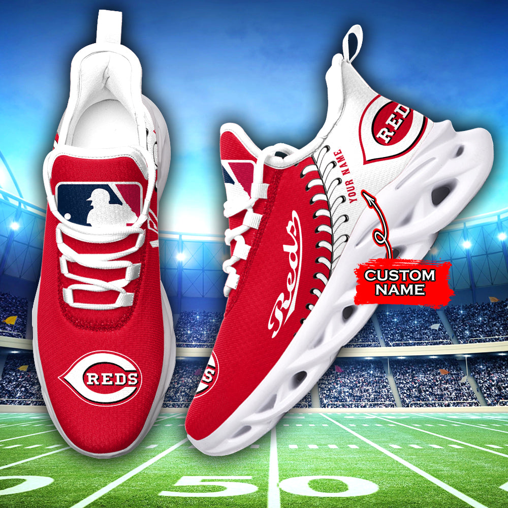 Personalized Cincinnati Reds MLB Max Soul Shoes Sneakers for Men And Women – MLB Baseball Fan Shoes, Team Sneakers