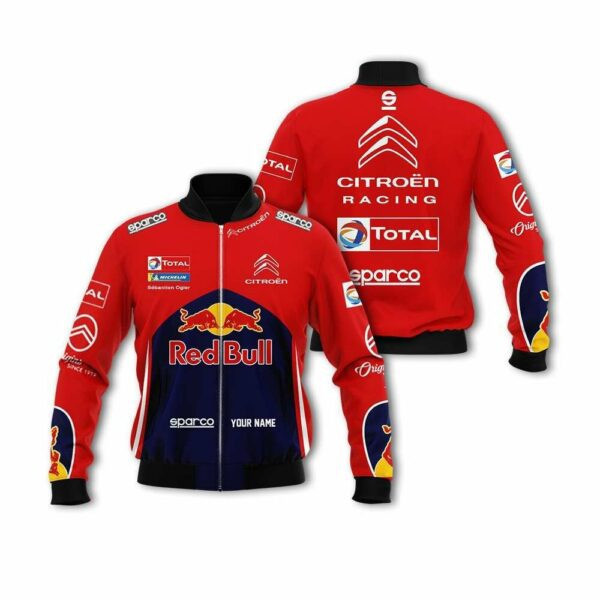 Personalized Citroen World Rally Team Racing Red Bull Bomber Jacket | Streetwear Jacket for Men & Women | Fan Gift