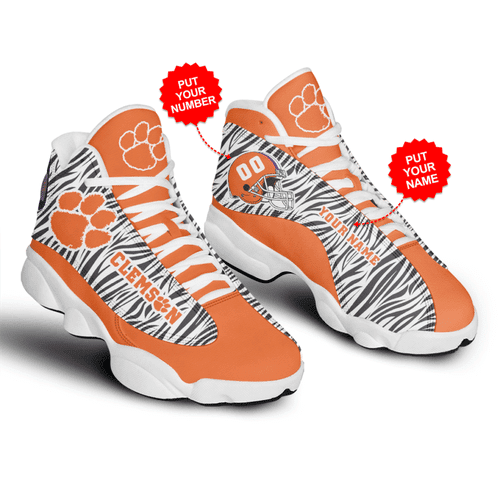 Personalized Clemson Tigers Football Ncaff Football Teams Jd13 Sneaker Shoes