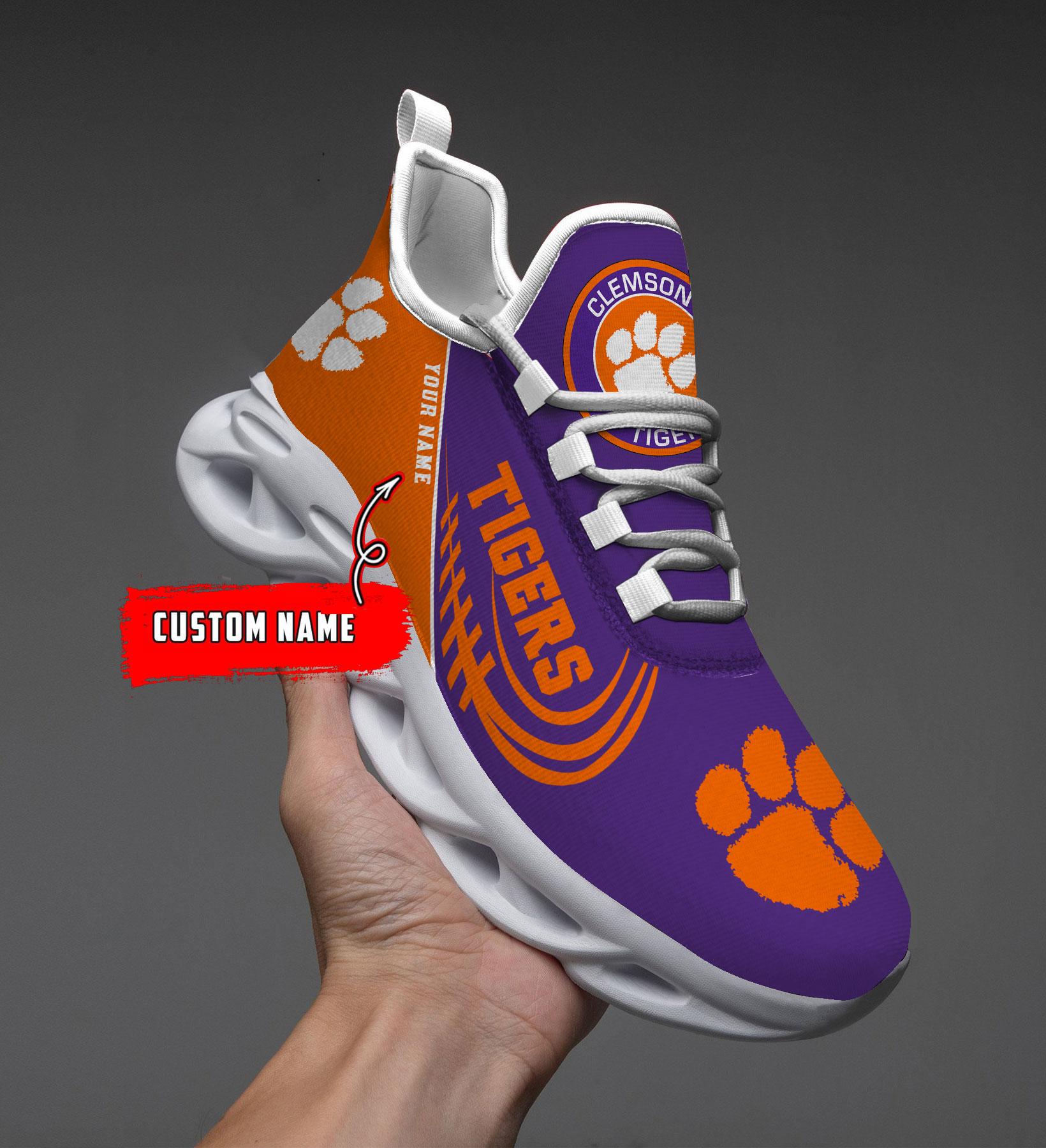Personalized Clemson Tigers Max Soul Shoes Sneakers for Men And Women – MLB Baseball Fan Shoes, Team Sneakers