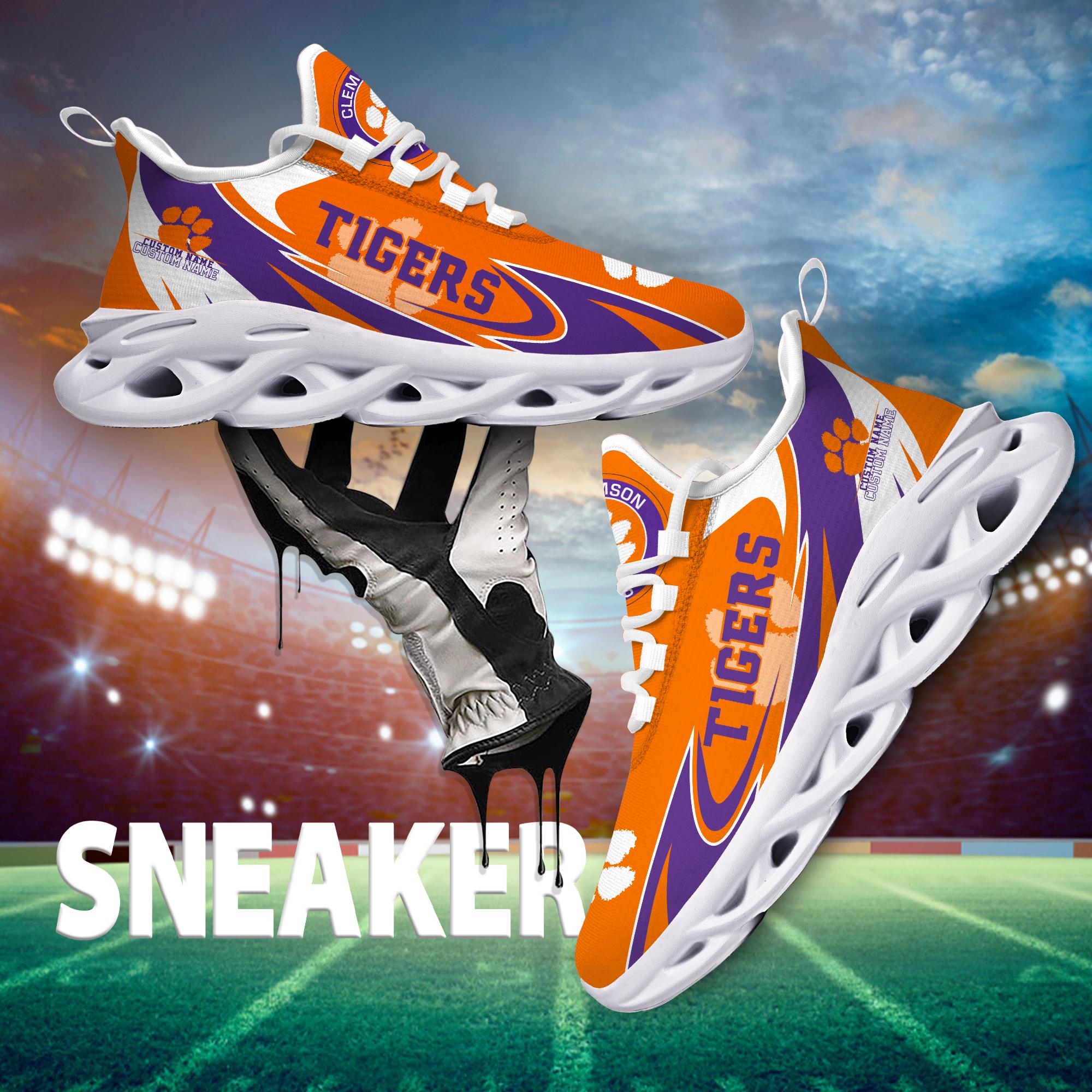 Personalized Clemson Tigers Max Soul Shoes Sneakers for Men And Women – MLB Baseball Fan Shoes, Team Sneakers
