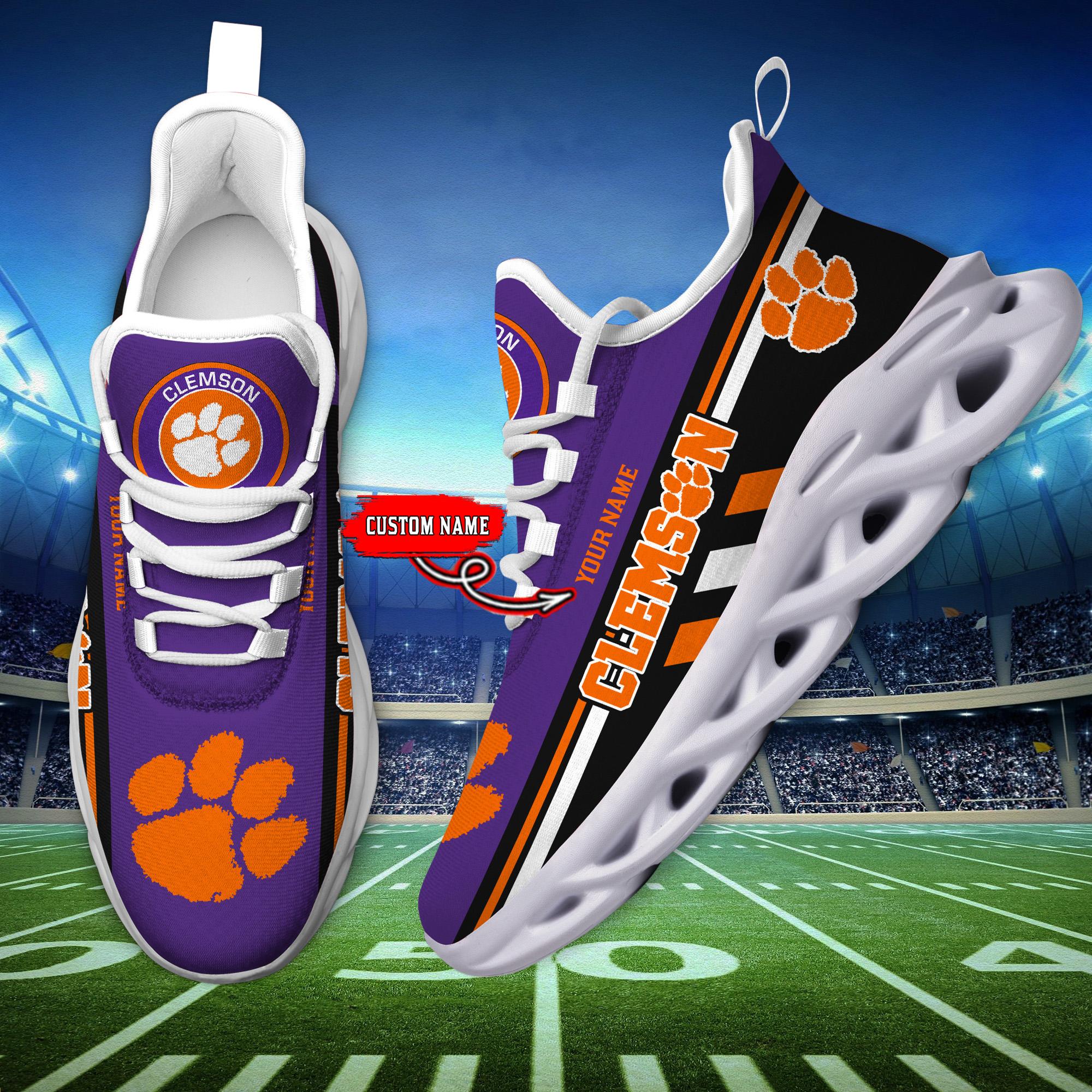 Personalized Clemson Tigers Max Soul Shoes Sneakers for Men And Women – MLB Baseball Fan Shoes, Team Sneakers - Image 6