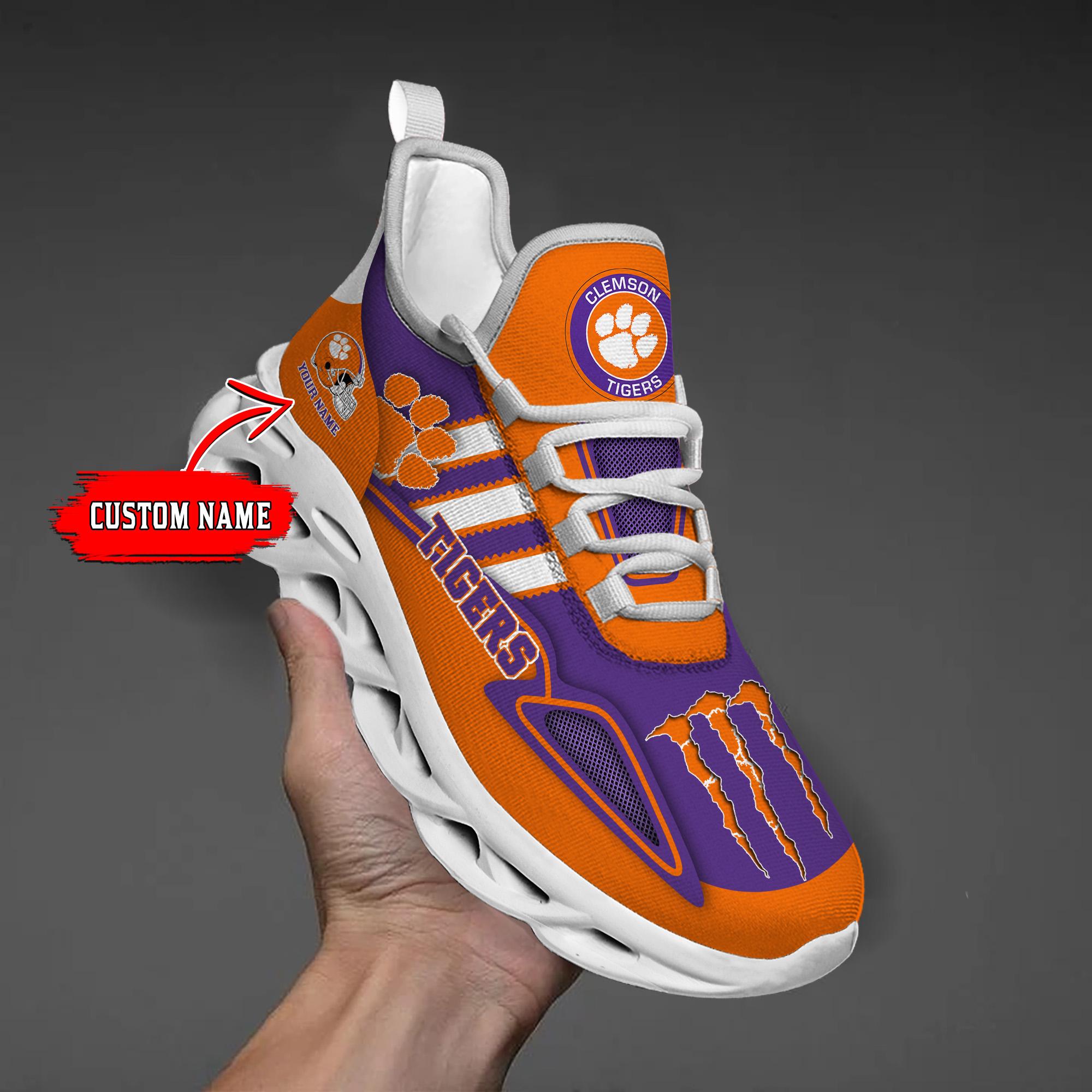 Personalized Clemson Tigers Max Soul Shoes Sneakers for Men And Women – MLB Baseball Fan Shoes, Team Sneakers