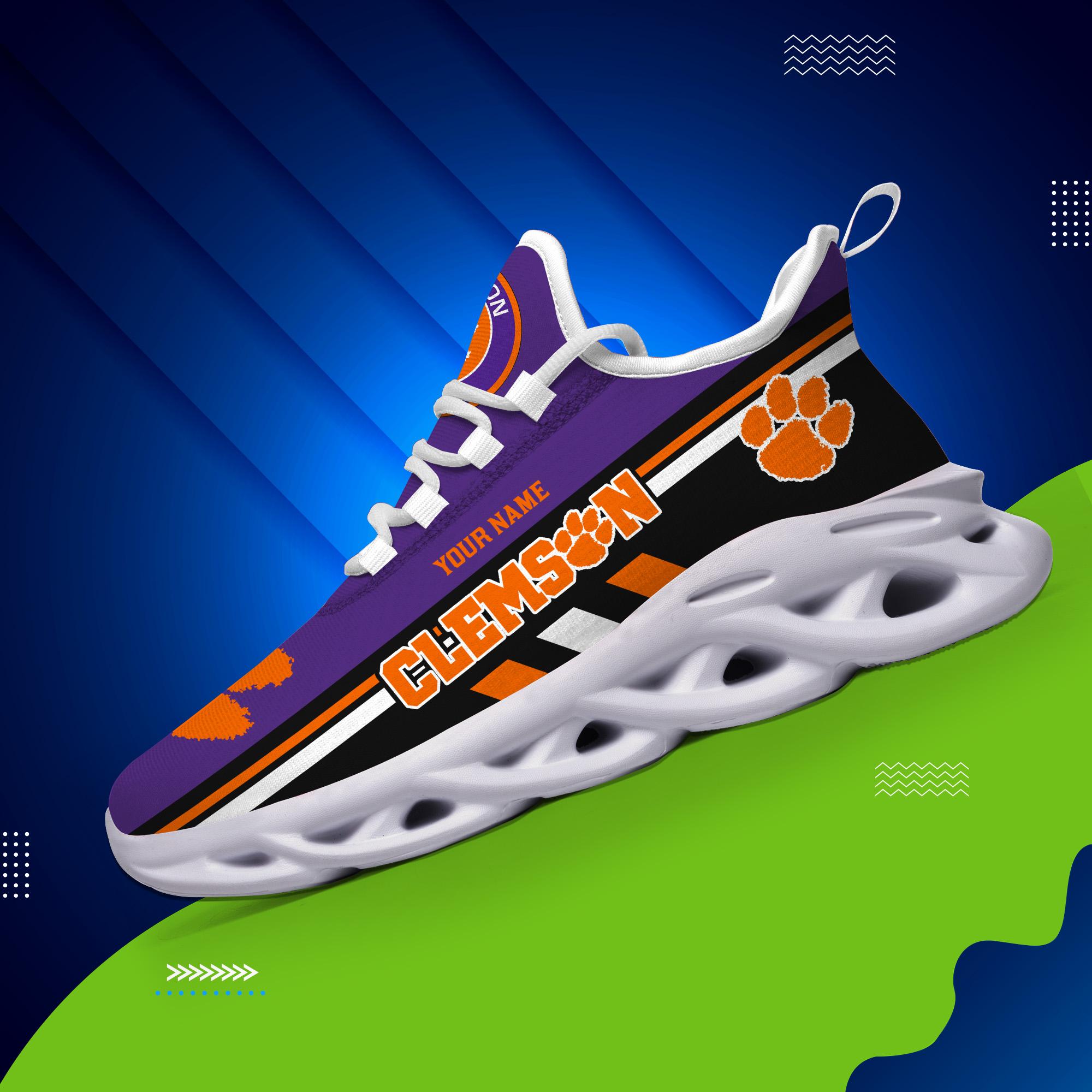Personalized Clemson Tigers Max Soul Shoes Sneakers for Men And Women – MLB Baseball Fan Shoes, Team Sneakers - Image 4