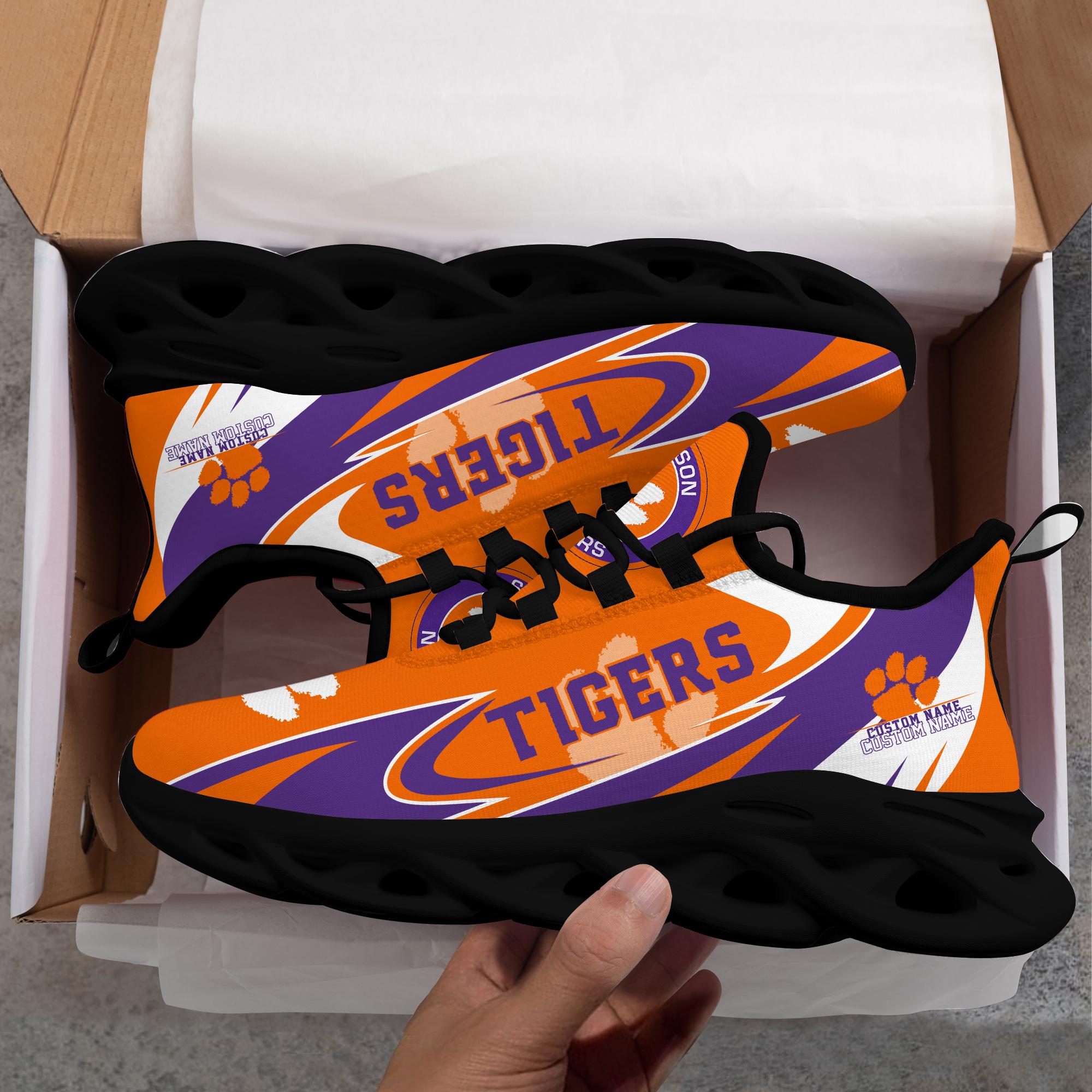 Personalized Clemson Tigers Max Soul Shoes Sneakers for Men And Women – MLB Baseball Fan Shoes, Team Sneakers - Image 3