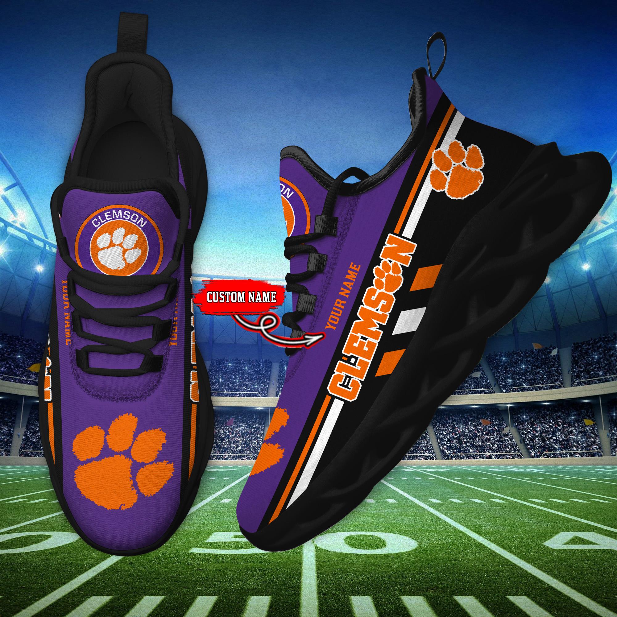 Personalized Clemson Tigers Max Soul Shoes Sneakers for Men And Women – MLB Baseball Fan Shoes, Team Sneakers - Image 5