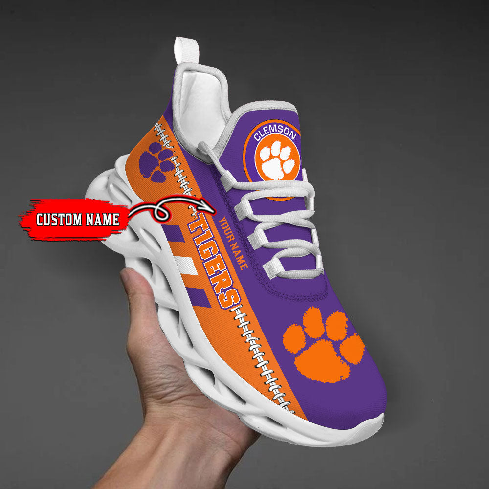 Personalized Clemson Tigers Max Soul Shoes Sneakers for Men And Women – MLB Baseball Fan Shoes, Team Sneakers
