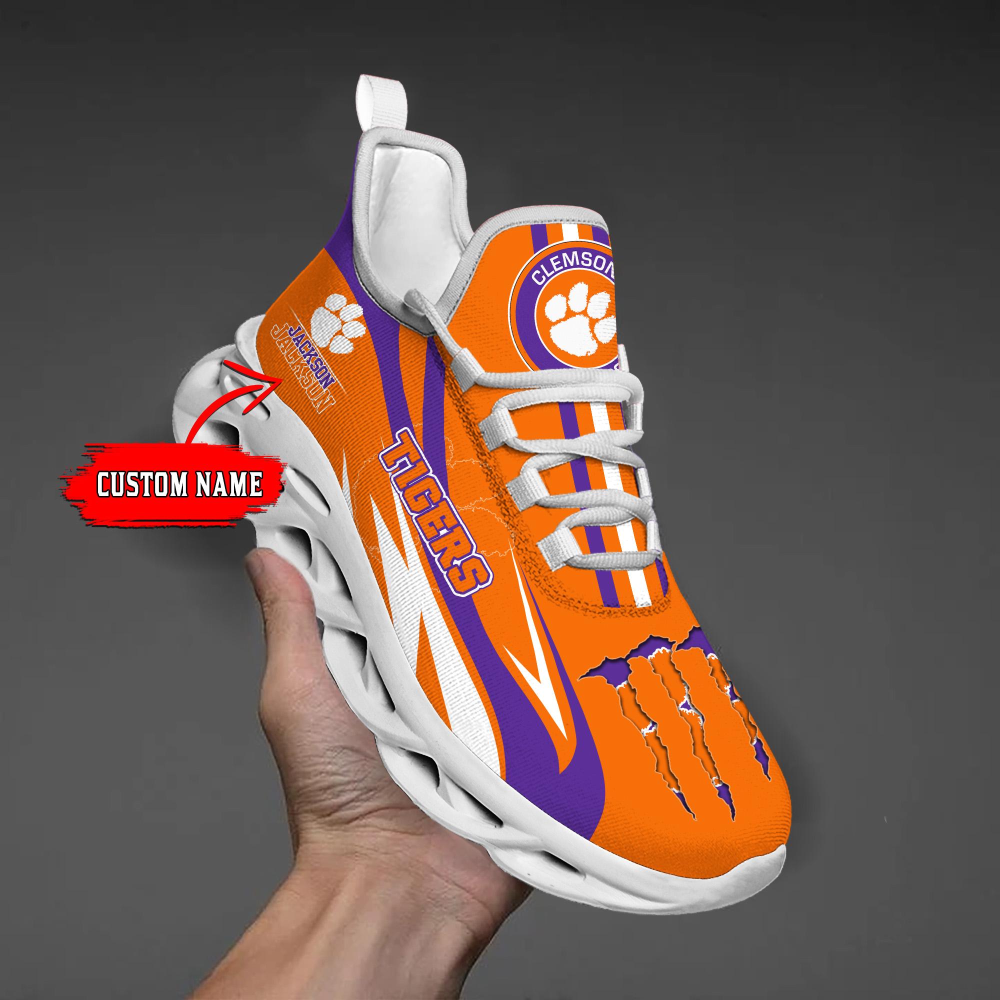 Personalized Clemson Tigers Max Soul Shoes Sneakers for Men And Women – MLB Baseball Fan Shoes, Team Sneakers