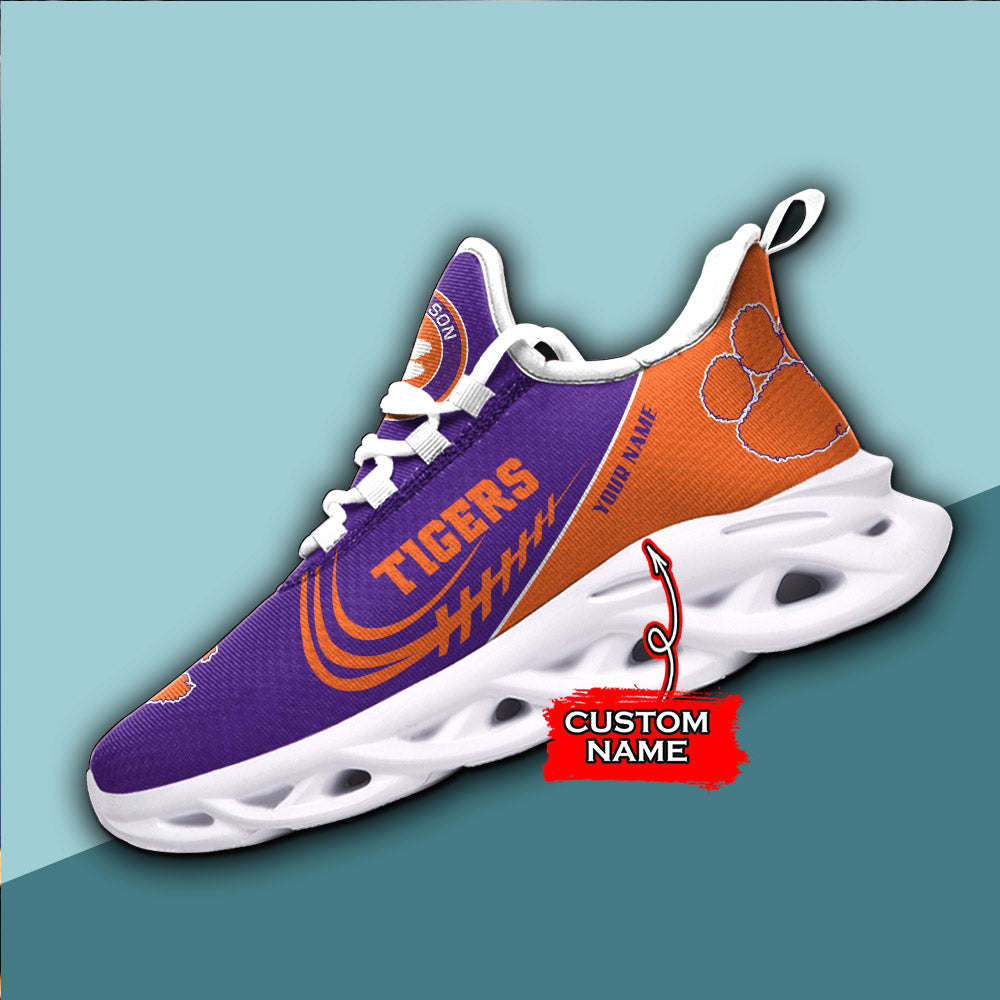 Personalized Clemson Tigers NCAA Max Soul Shoes Sneakers for Men And Women – NCAA Fan Shoes, Team Sneakers - Image 4