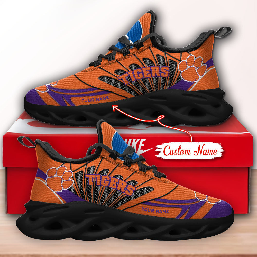 Personalized Clemson Tigers NCAA Max Soul Shoes Sneakers for Men And Women – NCAA Fan Shoes, Team Sneakers