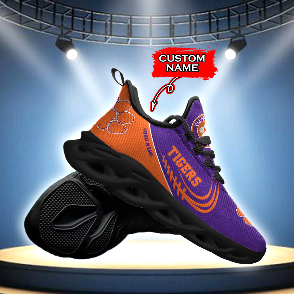 Personalized Clemson Tigers NCAA Max Soul Shoes Sneakers for Men And Women – NCAA Fan Shoes, Team Sneakers - Image 5