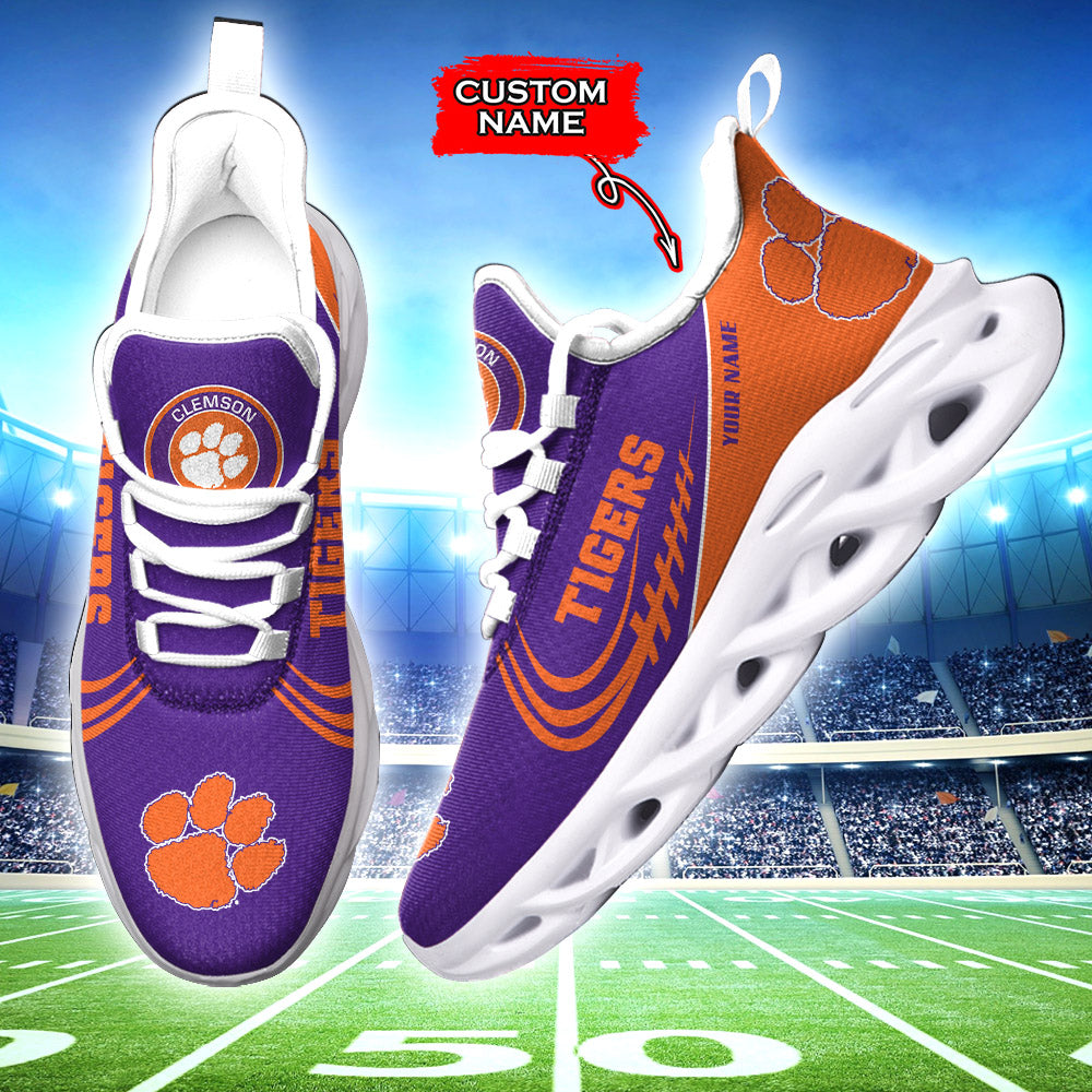 Personalized Clemson Tigers NCAA Max Soul Shoes Sneakers for Men And Women – NCAA Fan Shoes, Team Sneakers